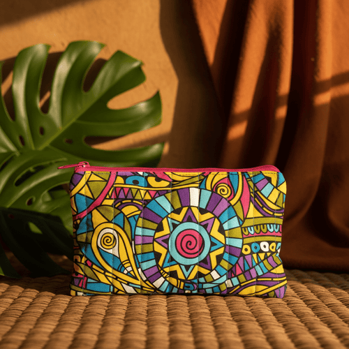 African Print Pouch - Serendipia Simple Crafts