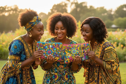 African Print Pouch - Serendipia Simple Crafts