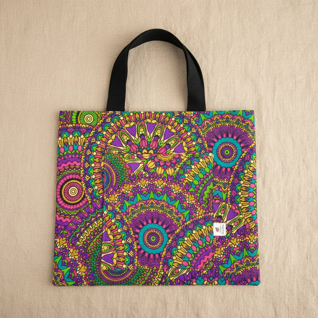 Fiesta Mandala Reversible Tote - Serendipia Simple Crafts