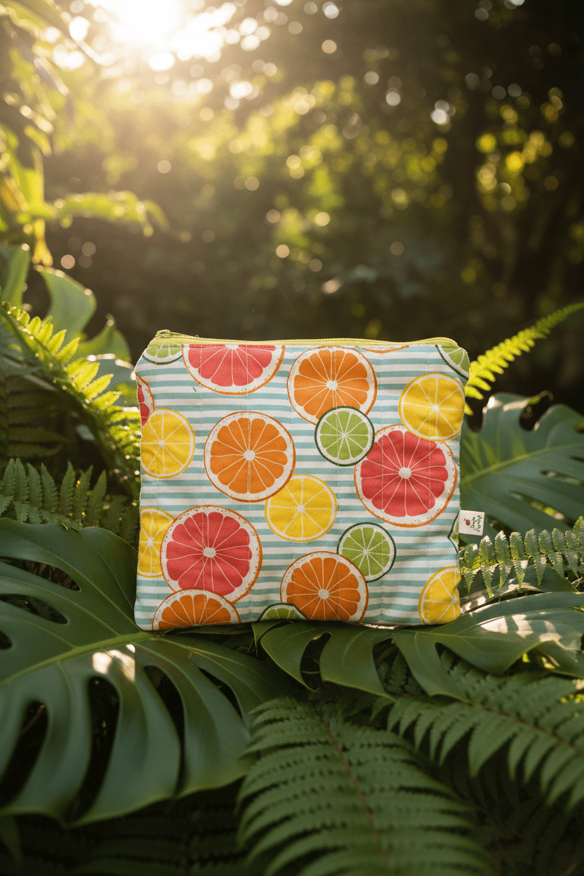 Grapefruit - Lime Pouch - Serendipia Simple Crafts