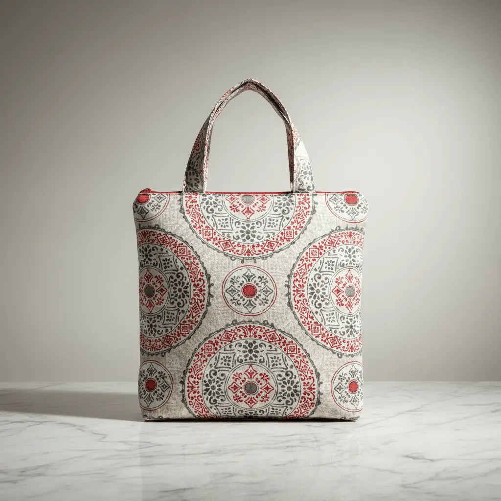 Mandala Zipper Tote Bag - Serendipia Simple Crafts