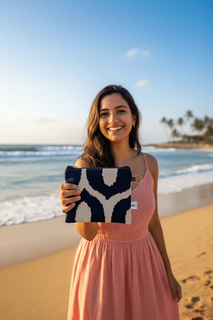 Royal Blue Pouch - Serendipia Simple Crafts